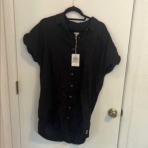 Rhythm Adventure Black Shirt Dress